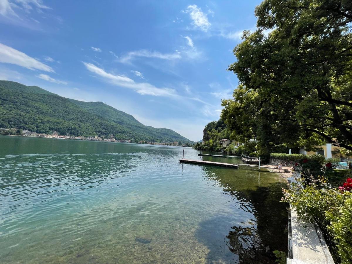 Ville Lago Lugano Porto Ceresio Exterior photo